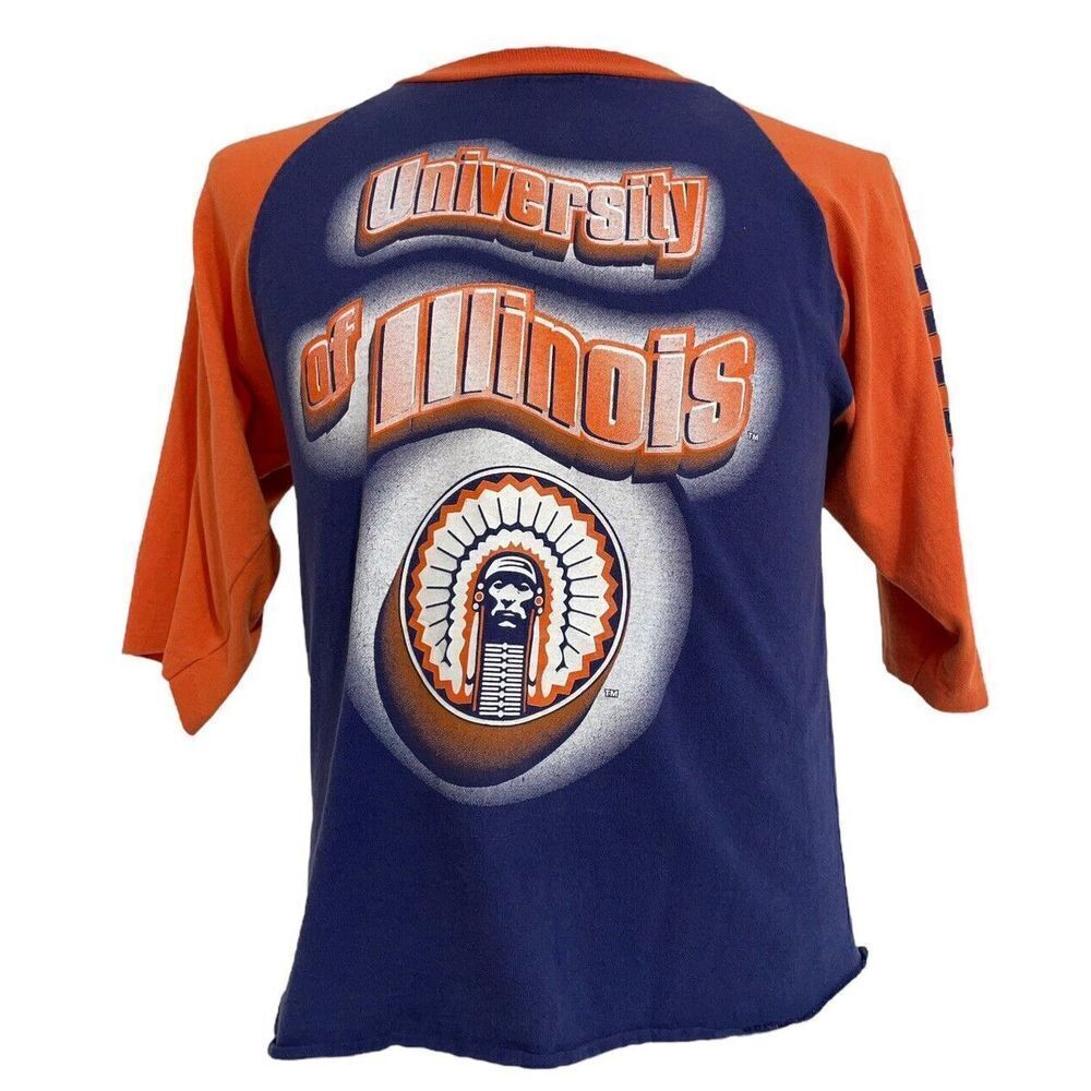 University Of Illinois Long Sleeve Shirt Vintage (Kids 10/12) - Picture 1 of 2